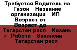 Требуется Водитель на Газон › Название организации ­ ИП › Возраст от ­ 30 › Возраст до ­ 50 - Татарстан респ., Казань г. Работа » Вакансии   . Татарстан респ.